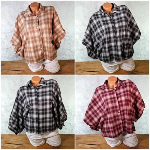 Bluse kariert karo - bluse,