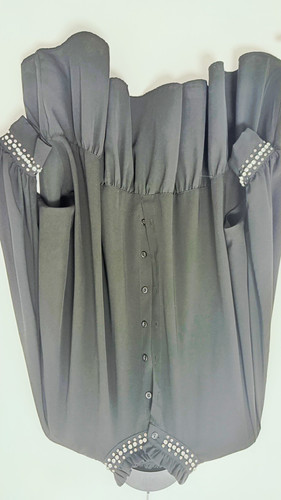 Damen bluse tunika schwarz - tunika, s