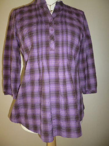 Bluse tunika kariert - tunika,