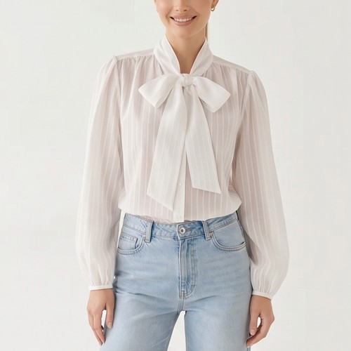 Damen italy bluse - bluse, gestreift