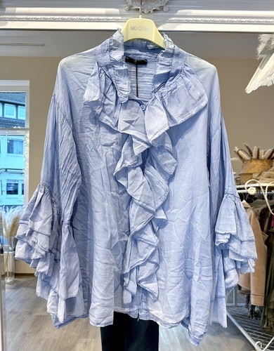 Italy damen bluse - bluse, volants