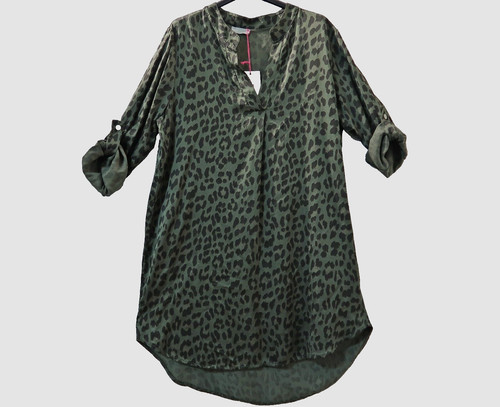 Wasabi long bluse tunika - wasabi, long-bluse