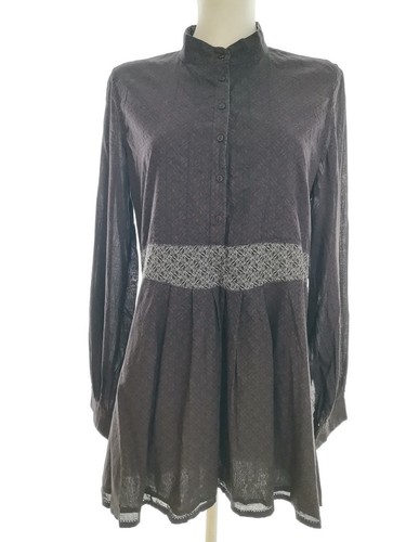 Boho longshirt tunika - tunika, schwarz